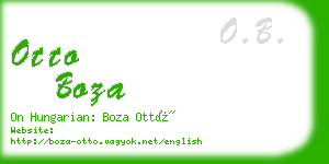 otto boza business card